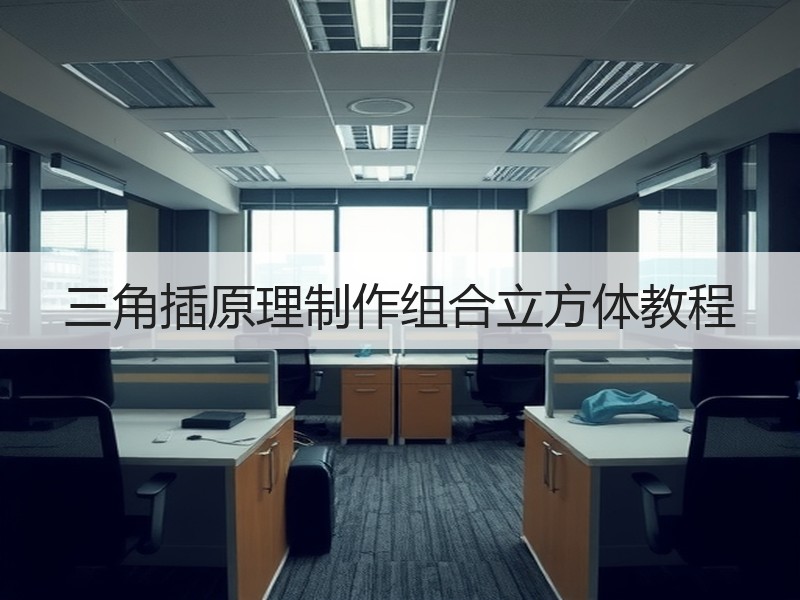三角插原理制作组合立方体教程