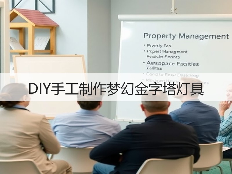 DIY手工制作梦幻金字塔灯具