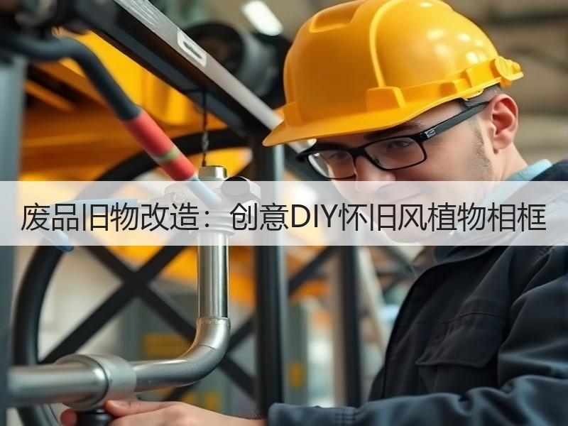废品旧物改造：创意DIY怀旧风植物相框