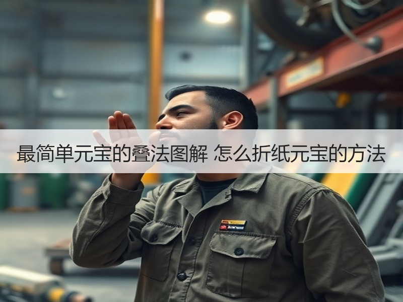 最简单元宝的叠法图解 怎么折纸元宝的方法