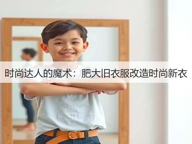 时尚达人的魔术：肥大旧衣服改造时尚新衣