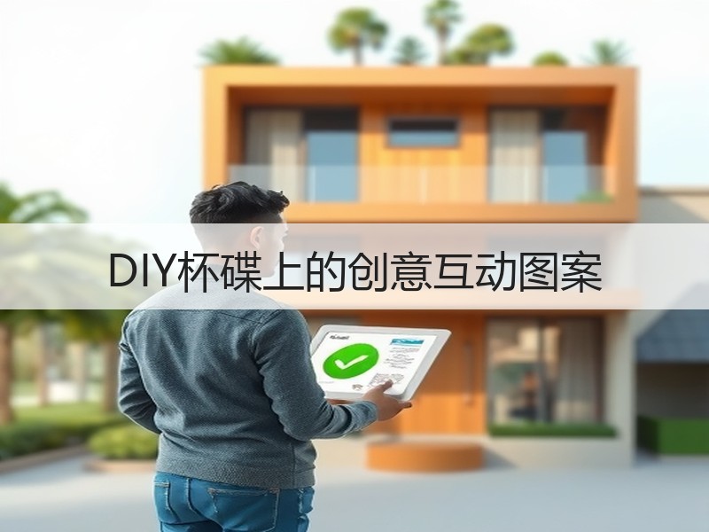DIY杯碟上的创意互动图案