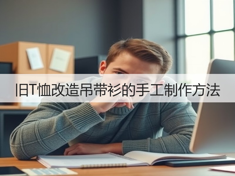 旧T恤改造吊带衫的手工制作方法