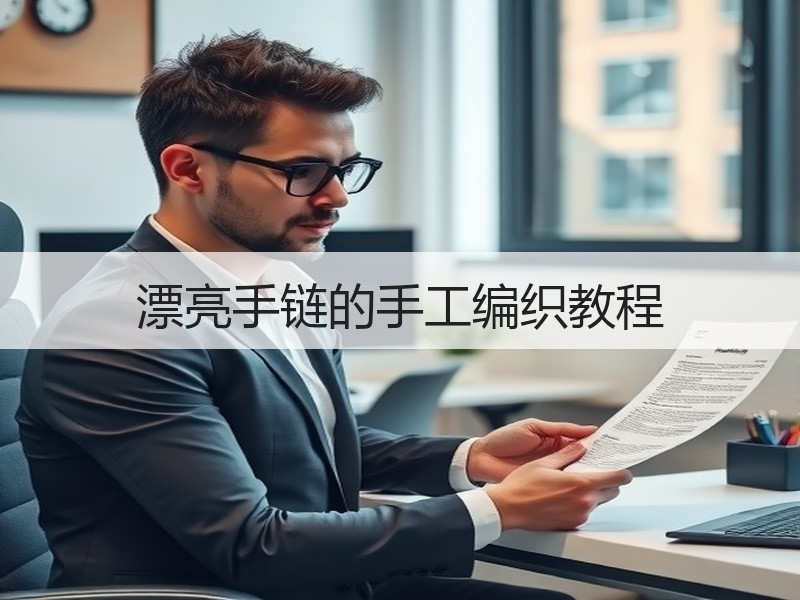 漂亮手链的手工编织教程