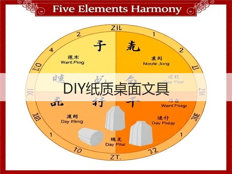 DIY纸质桌面文具