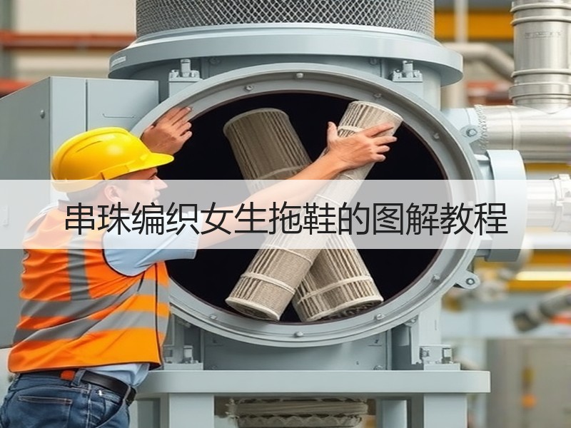 串珠编织女生拖鞋的图解教程