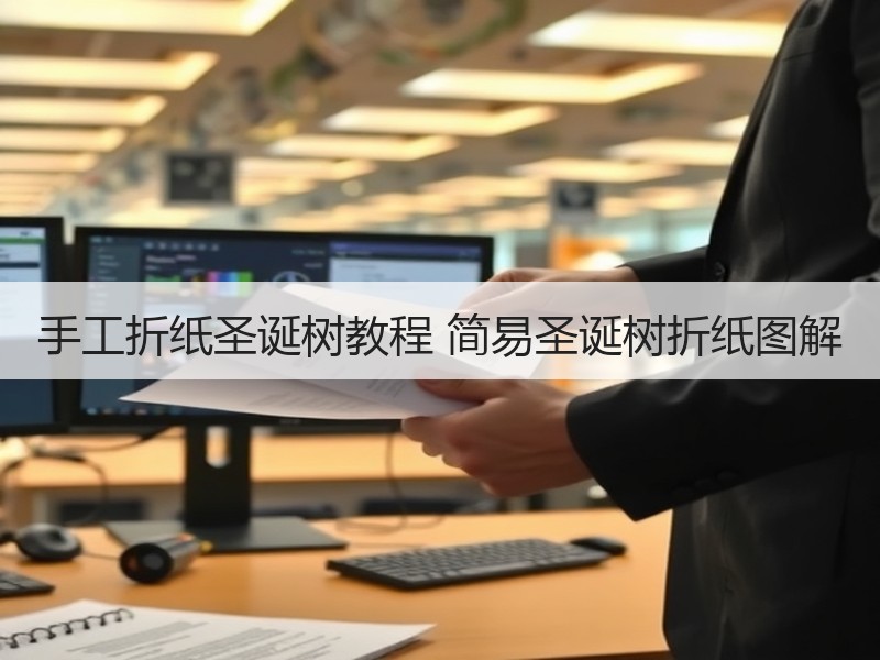 手工折纸圣诞树教程 简易圣诞树折纸图解