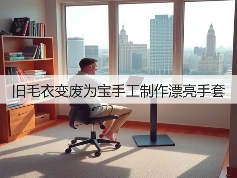 旧毛衣变废为宝手工制作漂亮手套