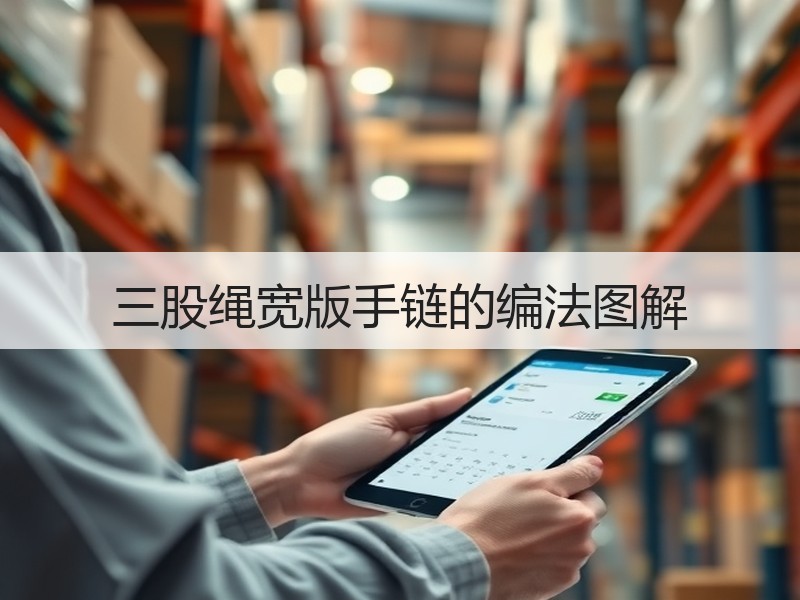 三股绳宽版手链的编法图解