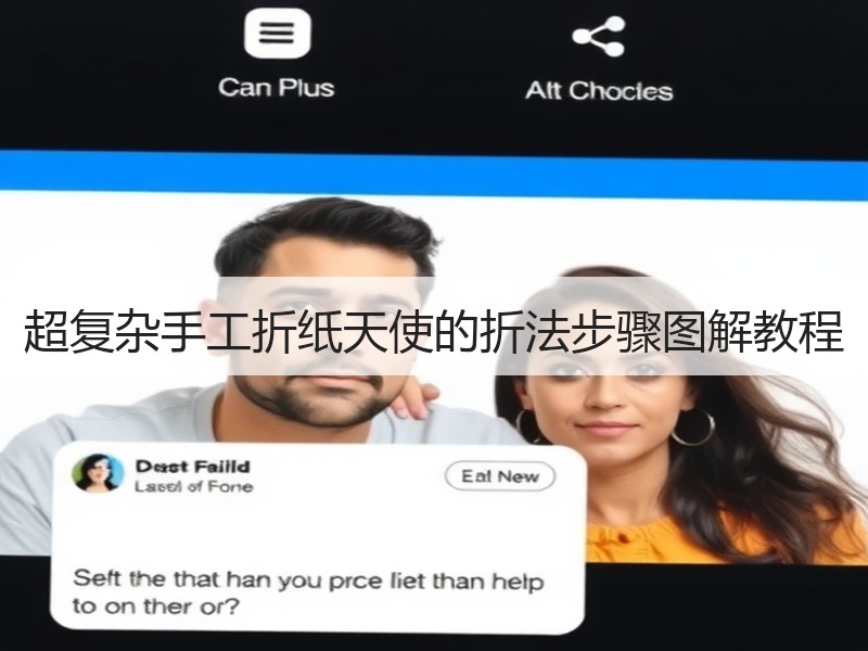 超复杂手工折纸天使的折法步骤图解教程