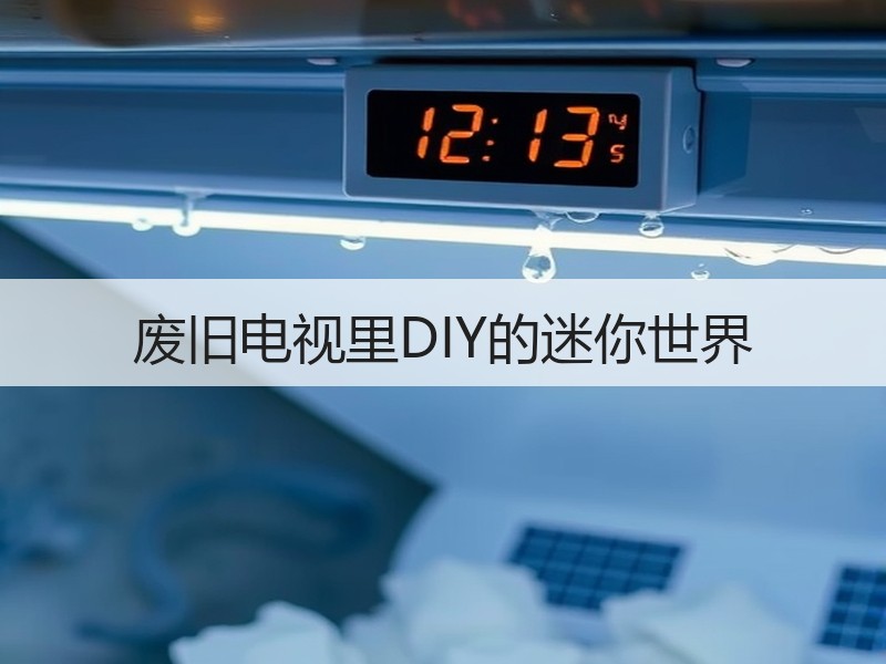 废旧电视里DIY的迷你世界