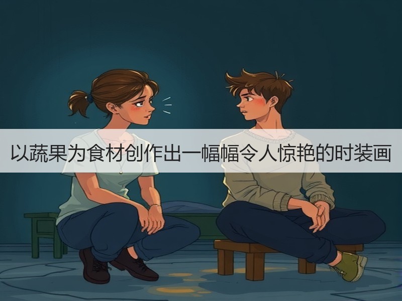 以蔬果为食材创作出一幅幅令人惊艳的时装画