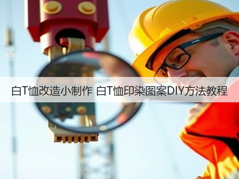 白T恤改造小制作 白T恤印染图案DIY方法教程