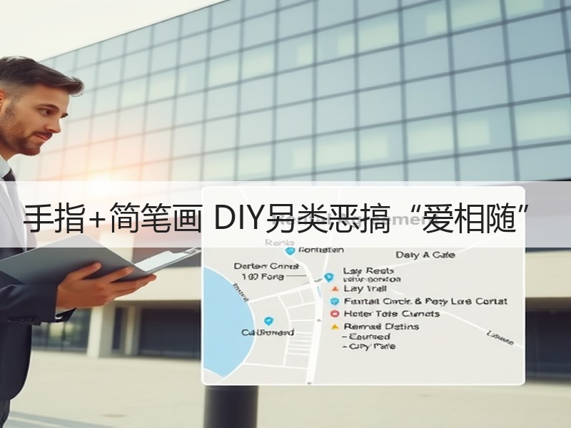 手指+简笔画 DIY另类恶搞“爱相随”