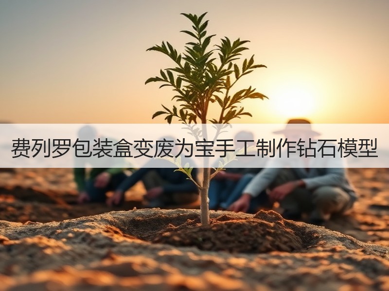 费列罗包装盒变废为宝手工制作钻石模型