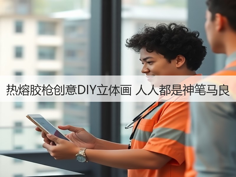 热熔胶枪创意DIY立体画 人人都是神笔马良
