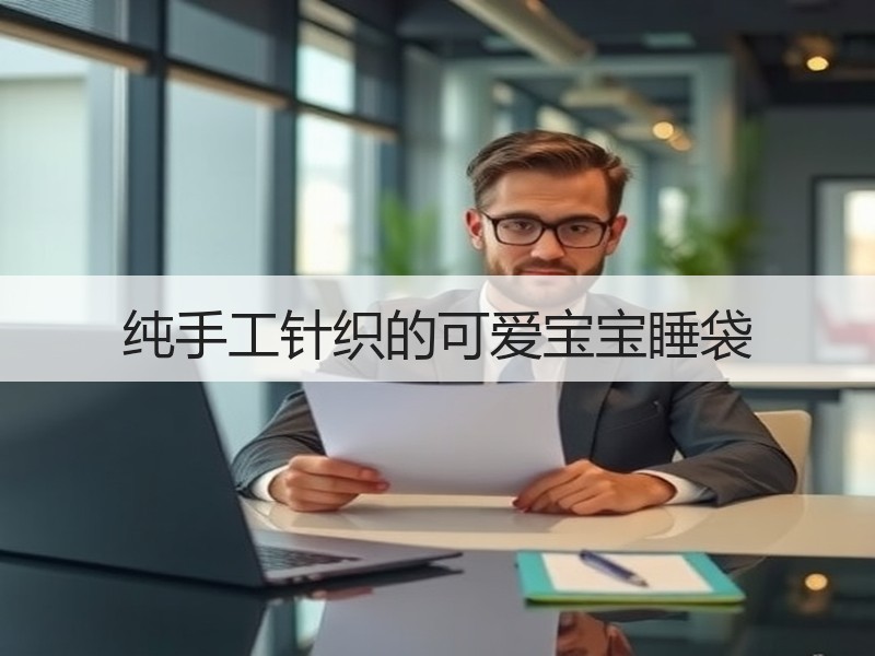 纯手工针织的可爱宝宝睡袋