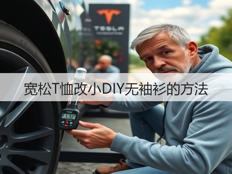 宽松T恤改小DIY无袖衫的方法