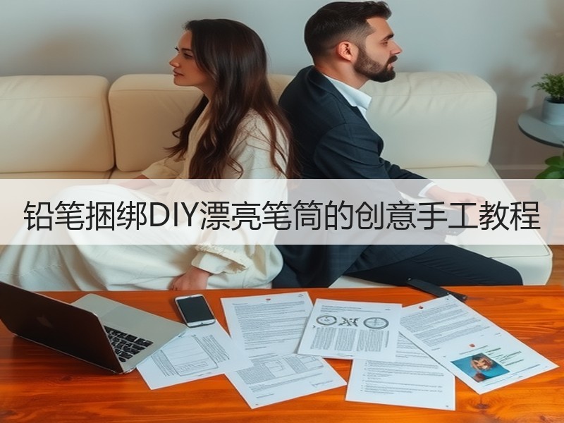 铅笔捆绑DIY漂亮笔筒的创意手工教程