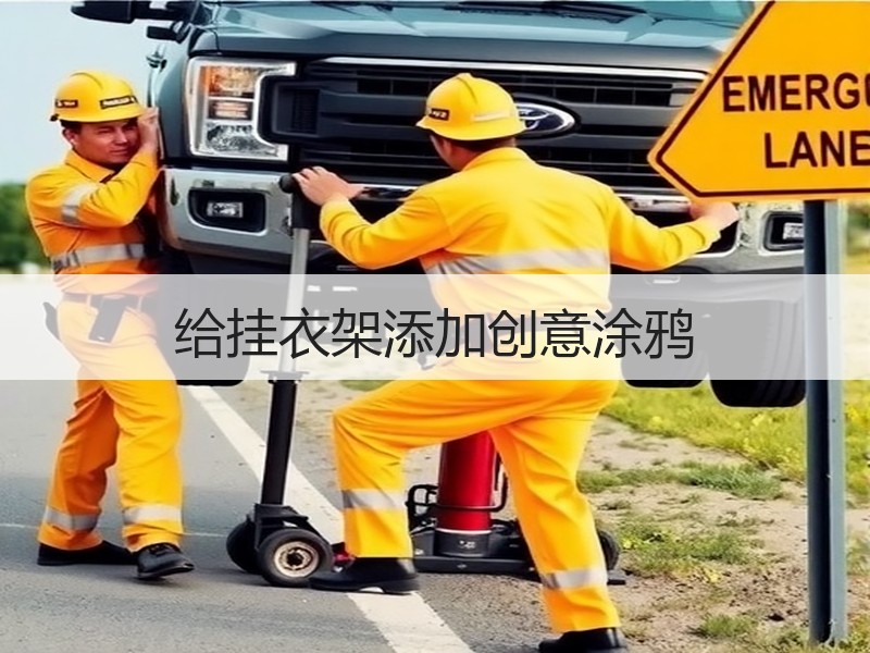 给挂衣架添加创意涂鸦