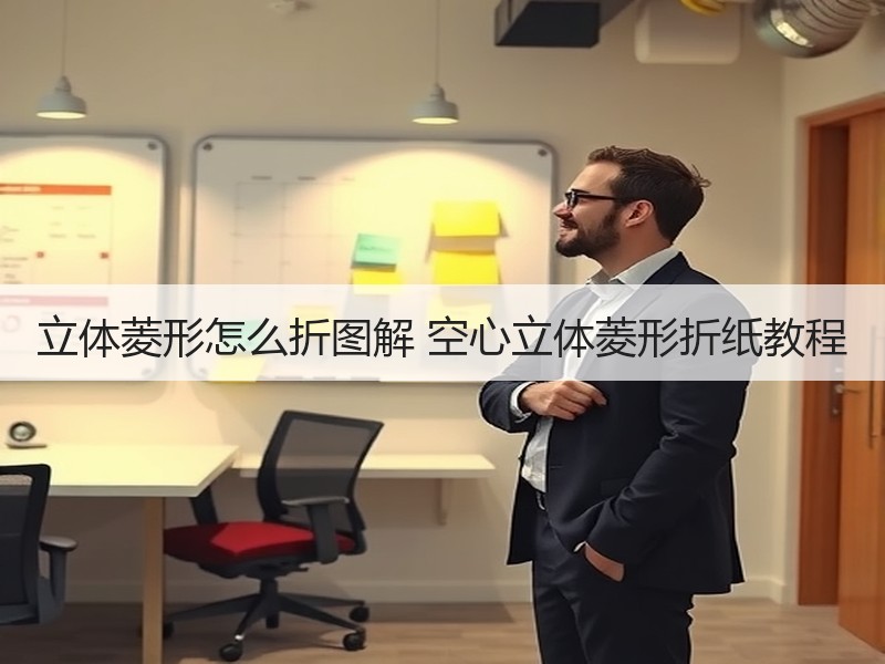立体菱形怎么折图解 空心立体菱形折纸教程