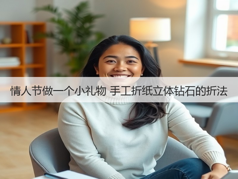 情人节做一个小礼物 手工折纸立体钻石的折法
