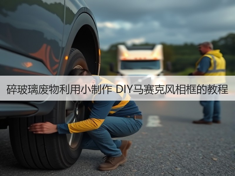 碎玻璃废物利用小制作 DIY马赛克风相框的教程