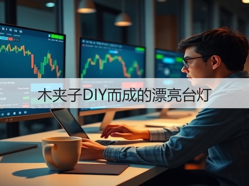 木夹子DIY而成的漂亮台灯