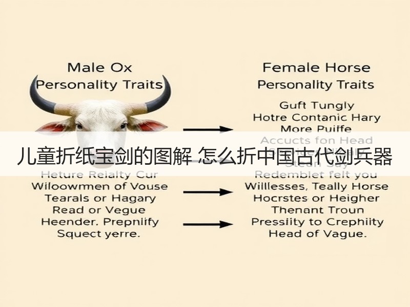 儿童折纸宝剑的图解 怎么折中国古代剑兵器