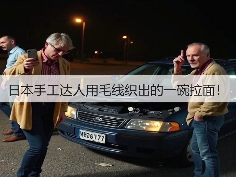 日本手工达人用毛线织出的一碗拉面！