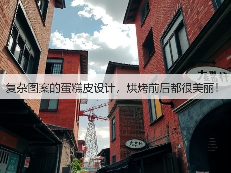 复杂图案的蛋糕皮设计，烘烤前后都很美丽！