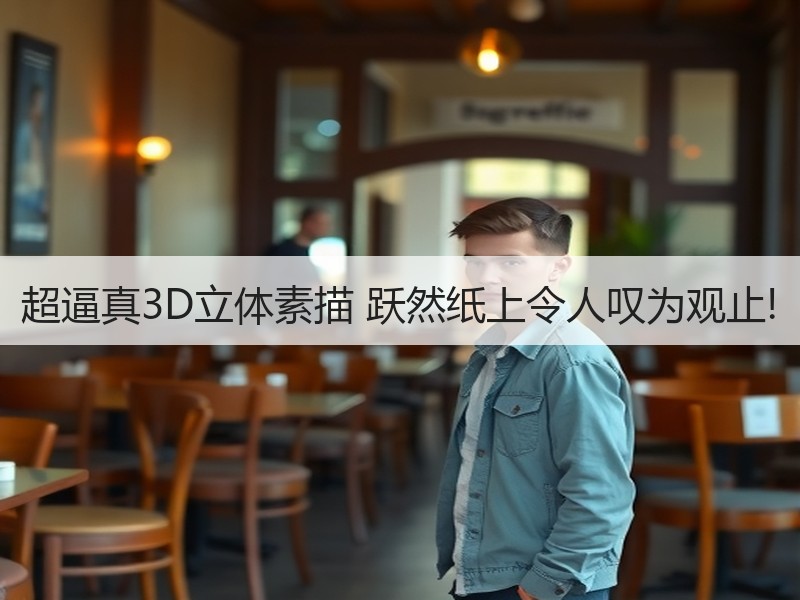 超逼真3D立体素描 跃然纸上令人叹为观止!