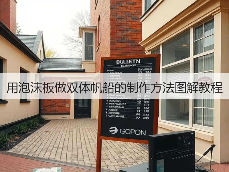 用泡沫板做双体帆船的制作方法图解教程