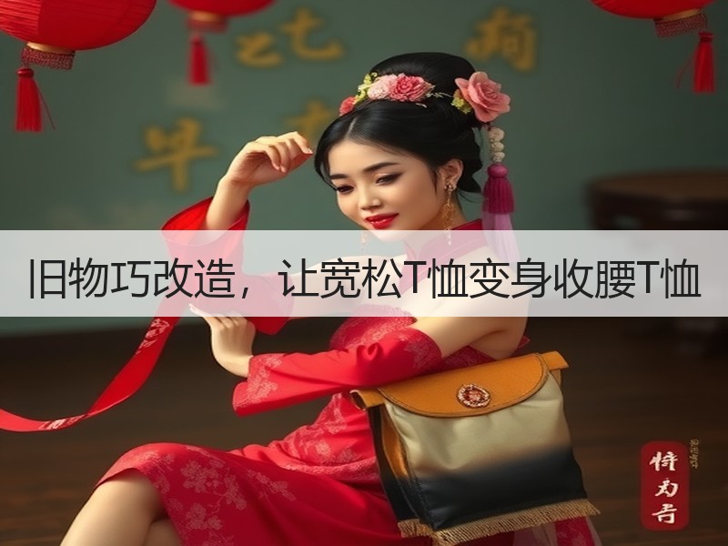 旧物巧改造，让宽松T恤变身收腰T恤