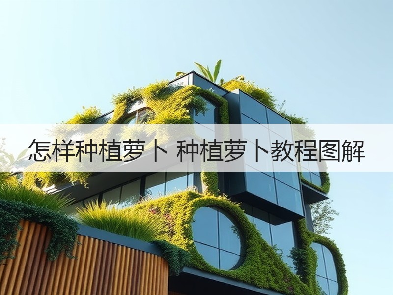 怎样种植萝卜 种植萝卜教程图解