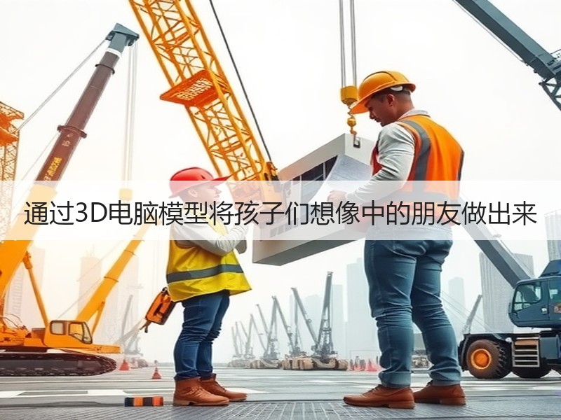 通过3D电脑模型将孩子们想像中的朋友做出来