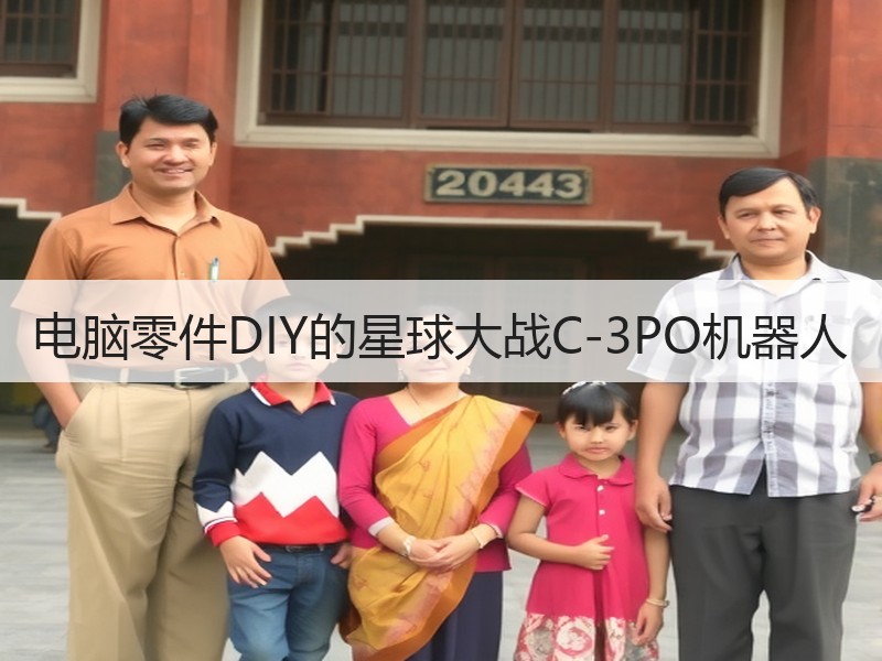 电脑零件DIY的星球大战C-3PO机器人
