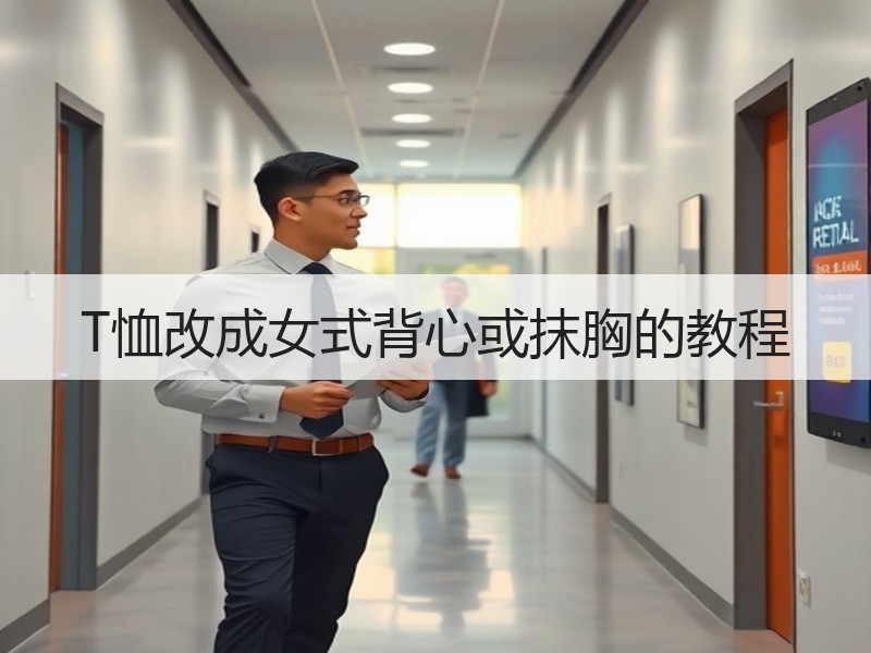 T恤改成女式背心或抹胸的教程