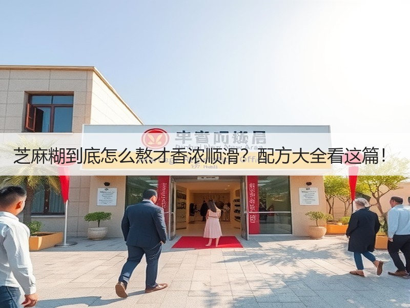 芝麻糊到底怎么熬才香浓顺滑？配方大全看这篇！