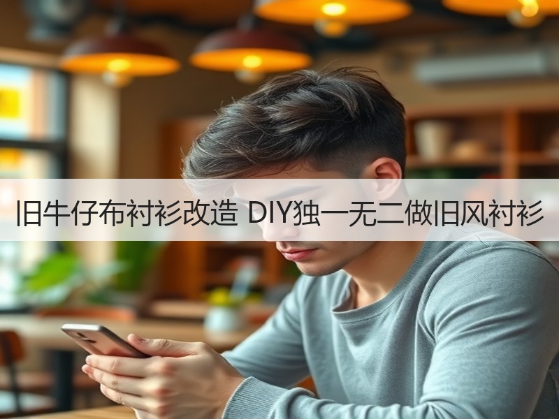 旧牛仔布衬衫改造 DIY独一无二做旧风衬衫