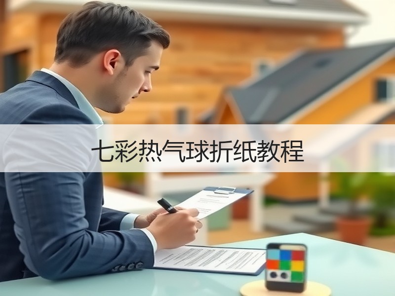 七彩热气球折纸教程