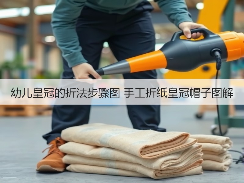 幼儿皇冠的折法步骤图 手工折纸皇冠帽子图解