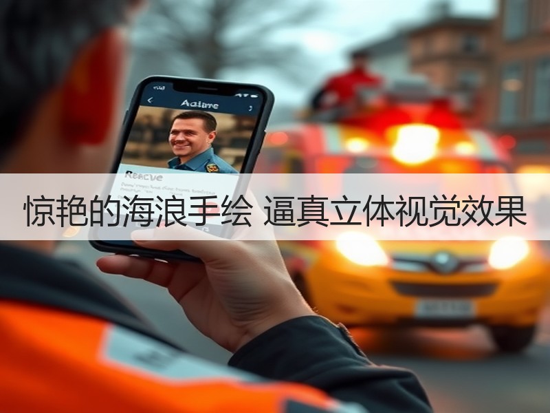 惊艳的海浪手绘 逼真立体视觉效果