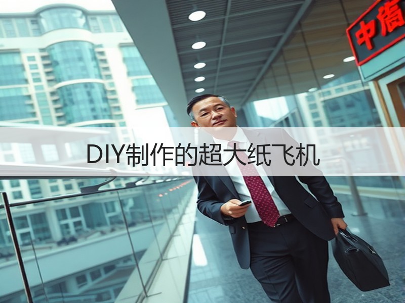 DIY制作的超大纸飞机