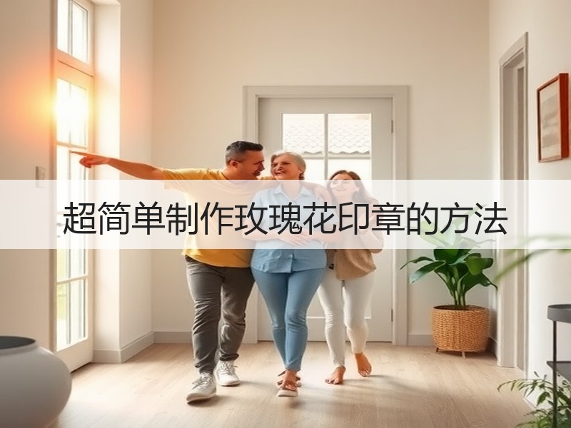 超简单制作玫瑰花印章的方法