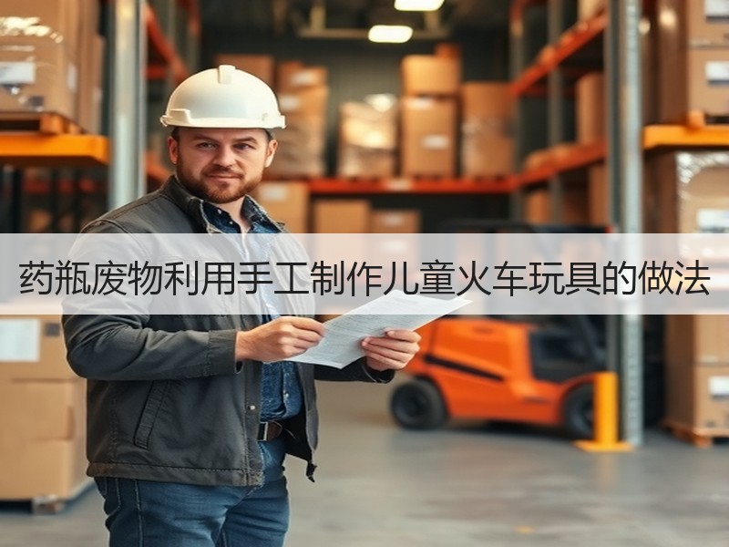 药瓶废物利用手工制作儿童火车玩具的做法