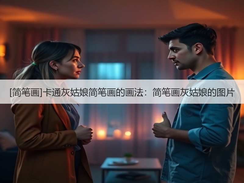 [简笔画]卡通灰姑娘简笔画的画法：简笔画灰姑娘的图片