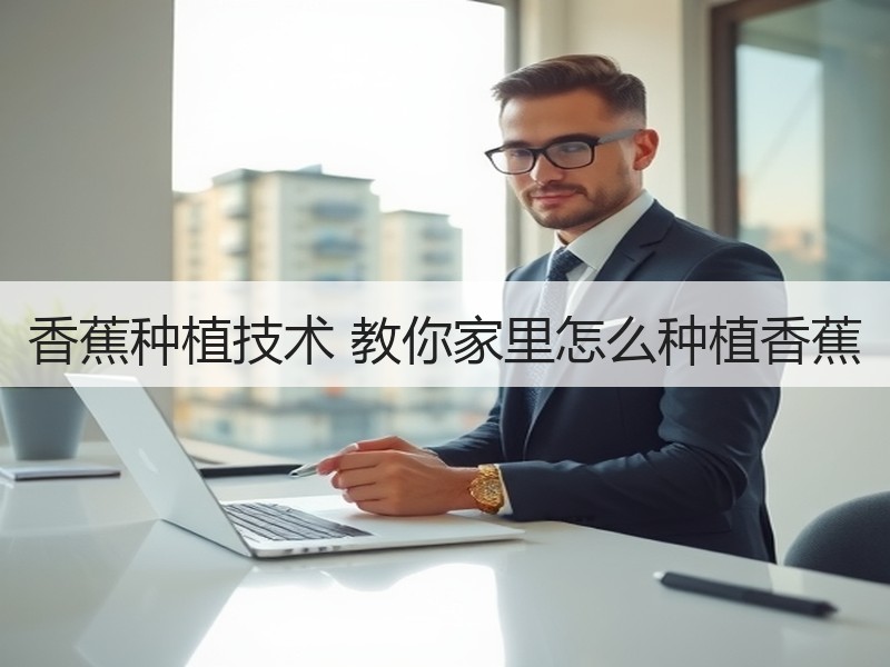 香蕉种植技术 教你家里怎么种植香蕉