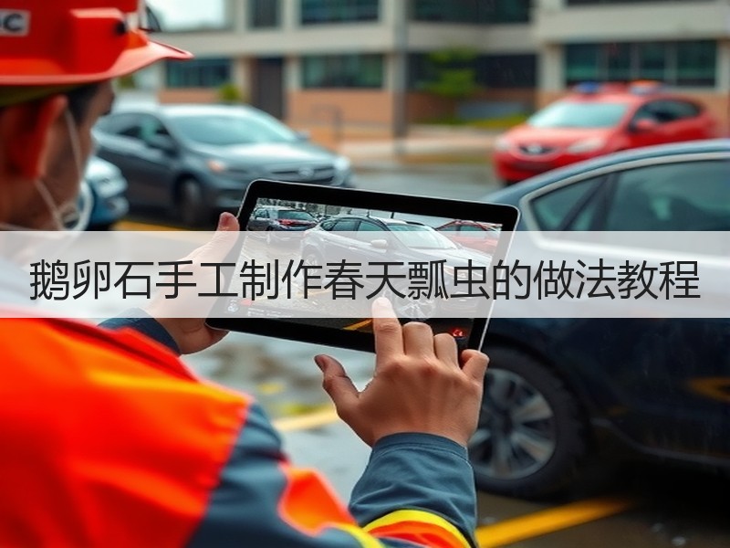 鹅卵石手工制作春天瓢虫的做法教程