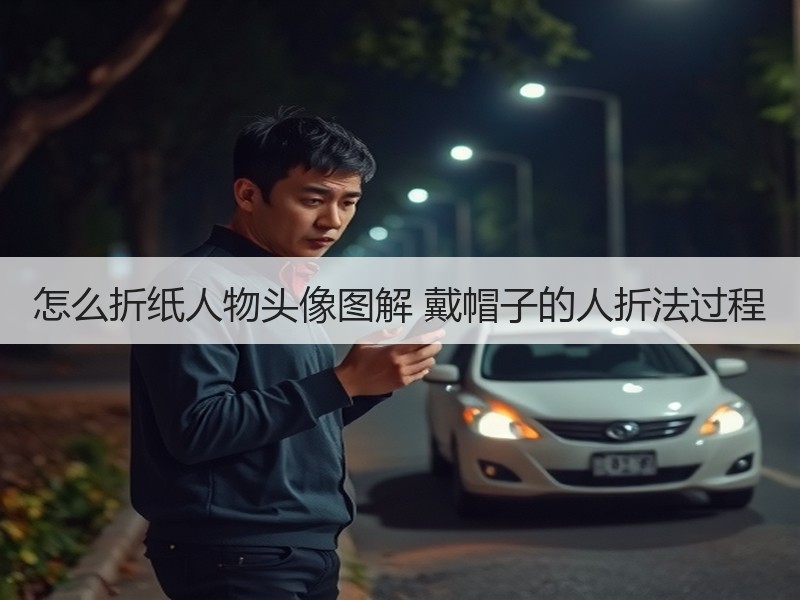怎么折纸人物头像图解 戴帽子的人折法过程